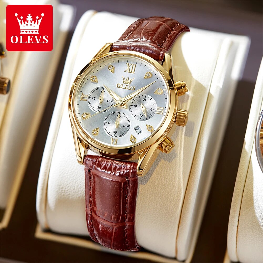 Luxury Watch Logo - Olevs 5523 relógios femininos pulseira de