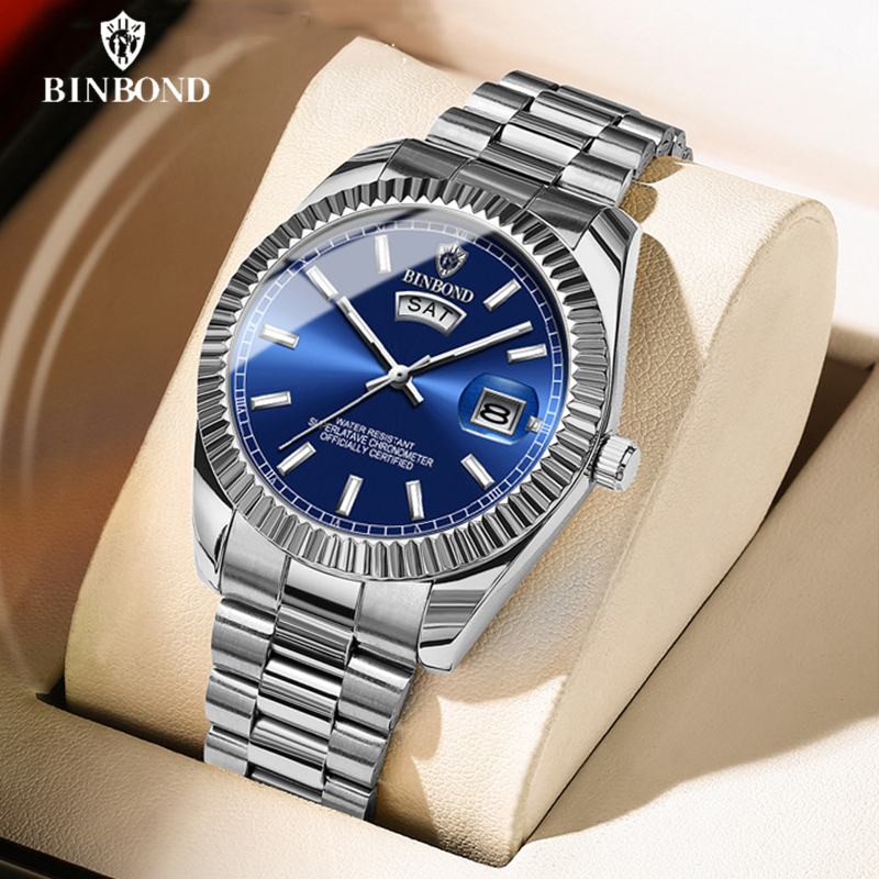 Luxury Watch Cartier - Binbond b7012 moda masculina negócios esportes