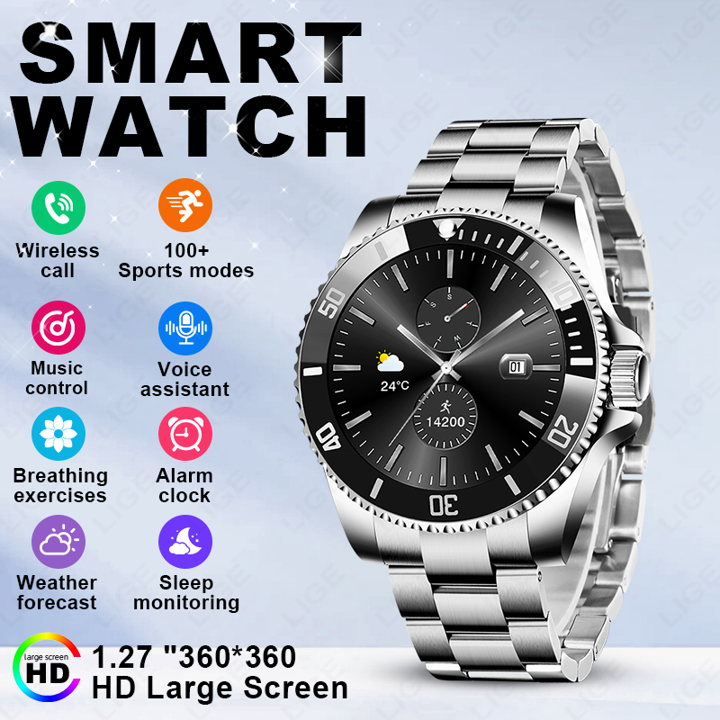 Luxury Watch In The World - Relógio Inteligente LIGE 2026 com Tela