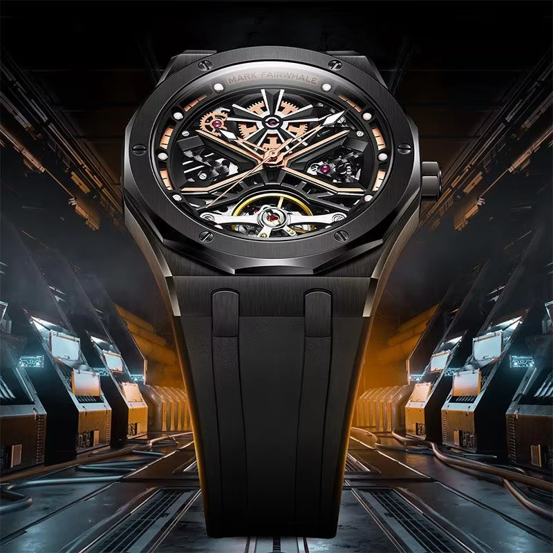 Luxury Watch Hublot - Mark fairwhal moda tourbillon relógio masculino
