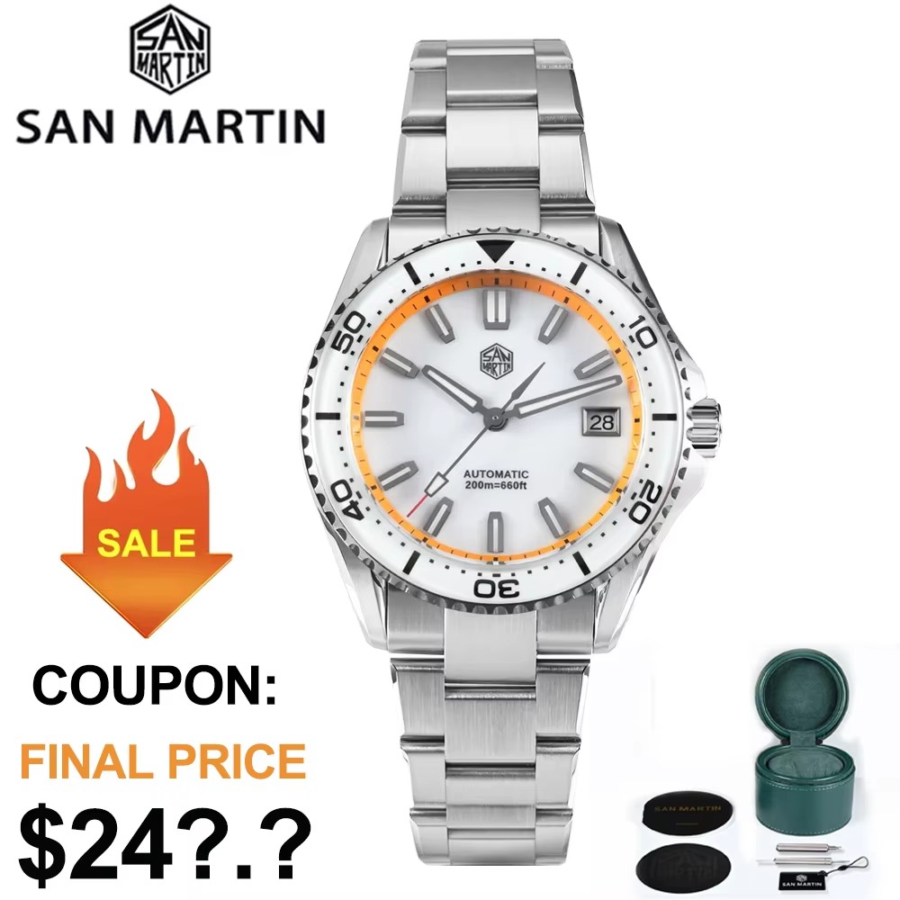 Cloisonne Enamel Dial - 2025 novo san martin 39mm relógio