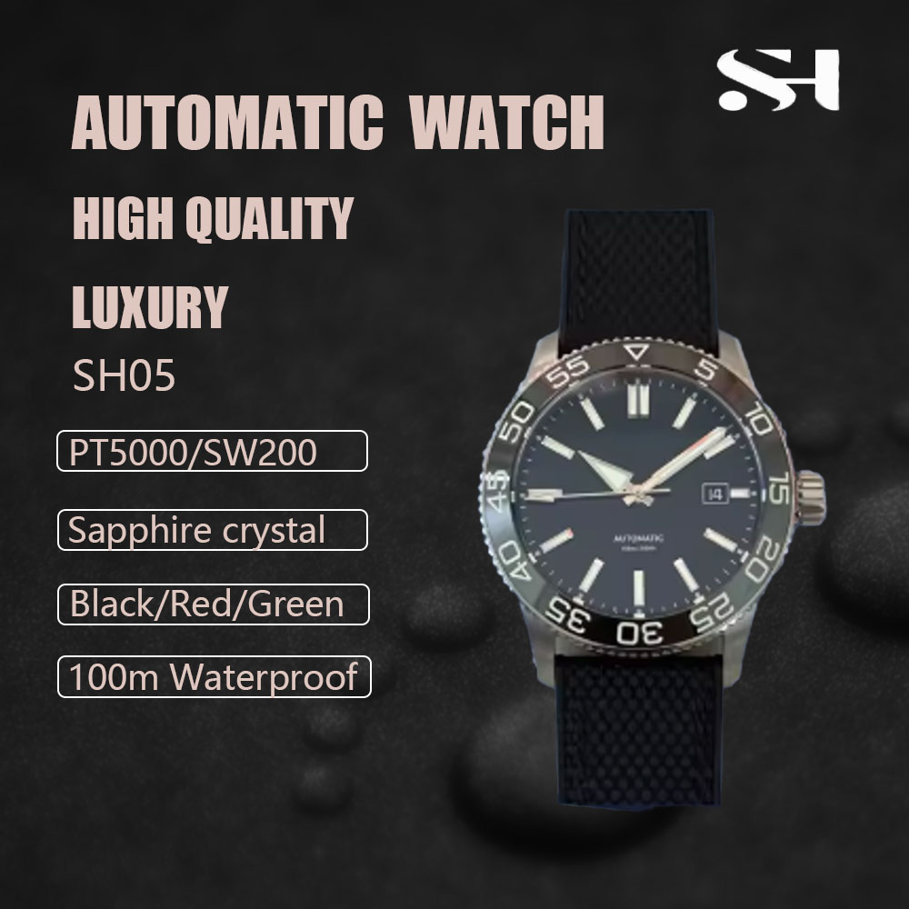 Cloisonne Enamel Dial - Relógio Masculino de Luxo SH05, Estilo