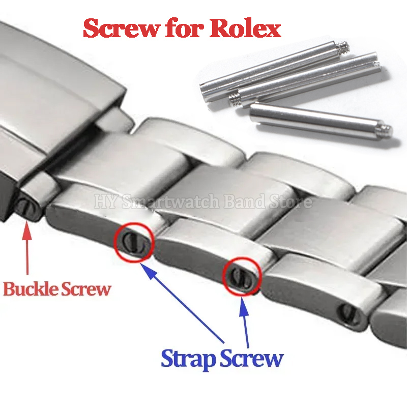 Rolex Watch Daytona - Parafuso de Aço Inoxidável para Pulseira