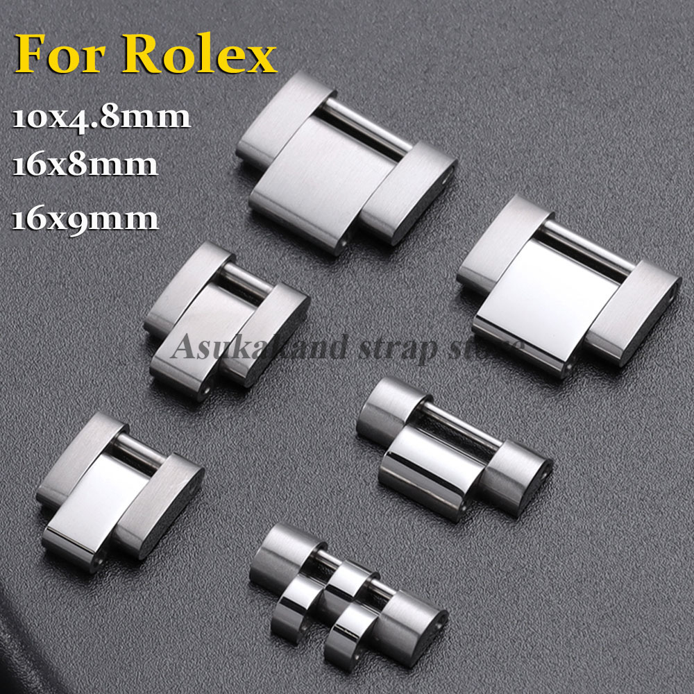 Luxury Watch Logo - Elos de Extensão Metálicos 16x8mm/16x9mm/10x4.8mm para