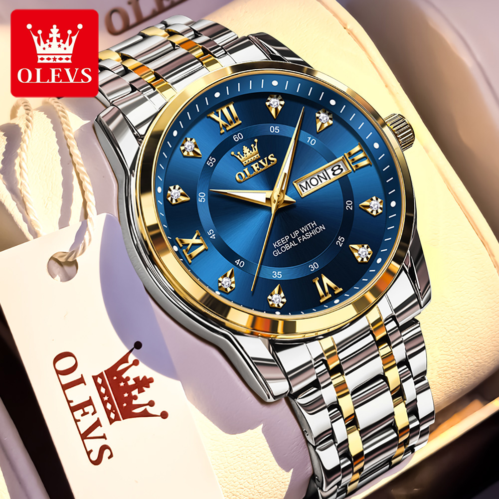 Luxury Watch Logo - Olevs marca moda relógios masculinos de