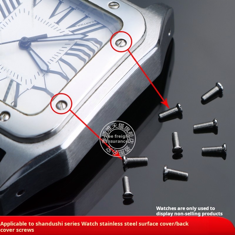 Luxury Watch Cartier - Parafuso de aço inoxidável para homens