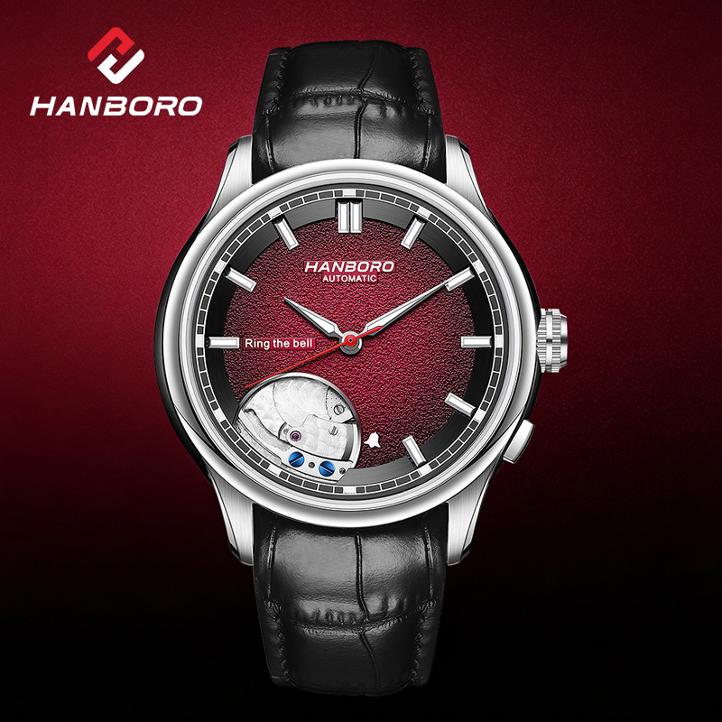 Minute Repeater Watch - Relógio Automático Mecânico Masculino HANBORO Série