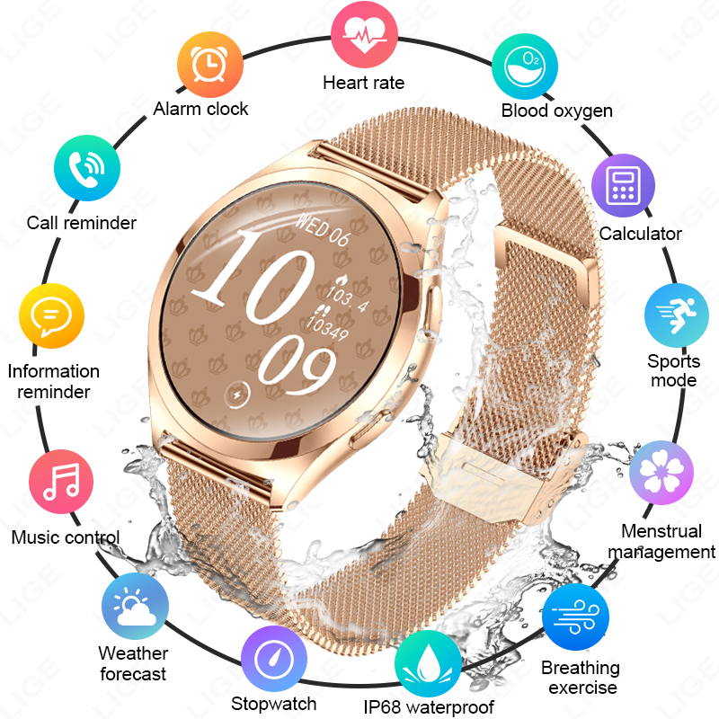 Luxury Watch In The World - Relógio Inteligente de Luxo LIGE para