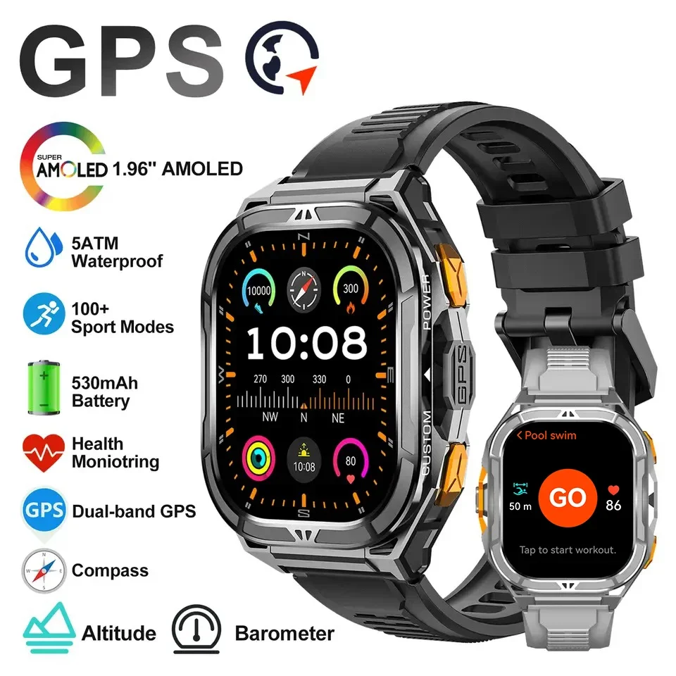 Luxury Watch In The World - Smartwatch de Luxo AMOLED com GPS