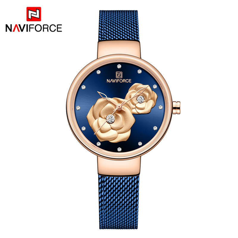 Luxury Watch Black - Naviforce conjunto de relógio feminino de