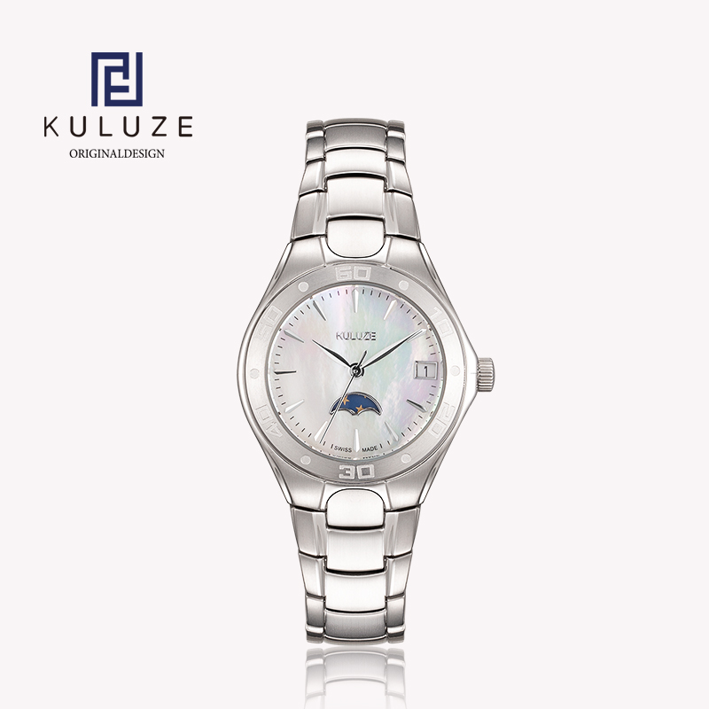 Luxury Watch Exhibition - KULUZE-Swiss Ronda 708 Quartz Watch para