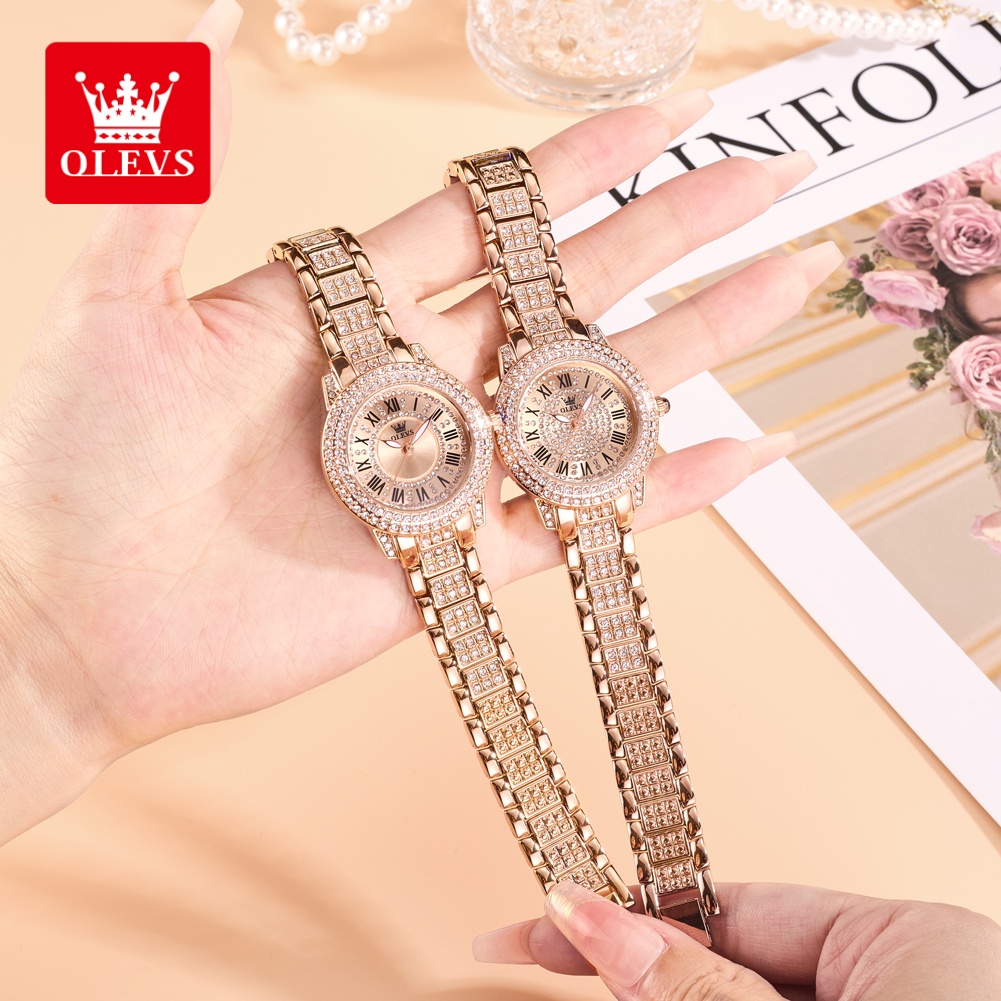 Olevs luxo moda senhoras relóg - Luxury Women'S Watch avaliação e preço