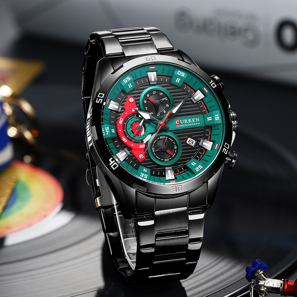 Curren-relógio de pulso mascul - Luxury Watch Exhibition avaliação e preço