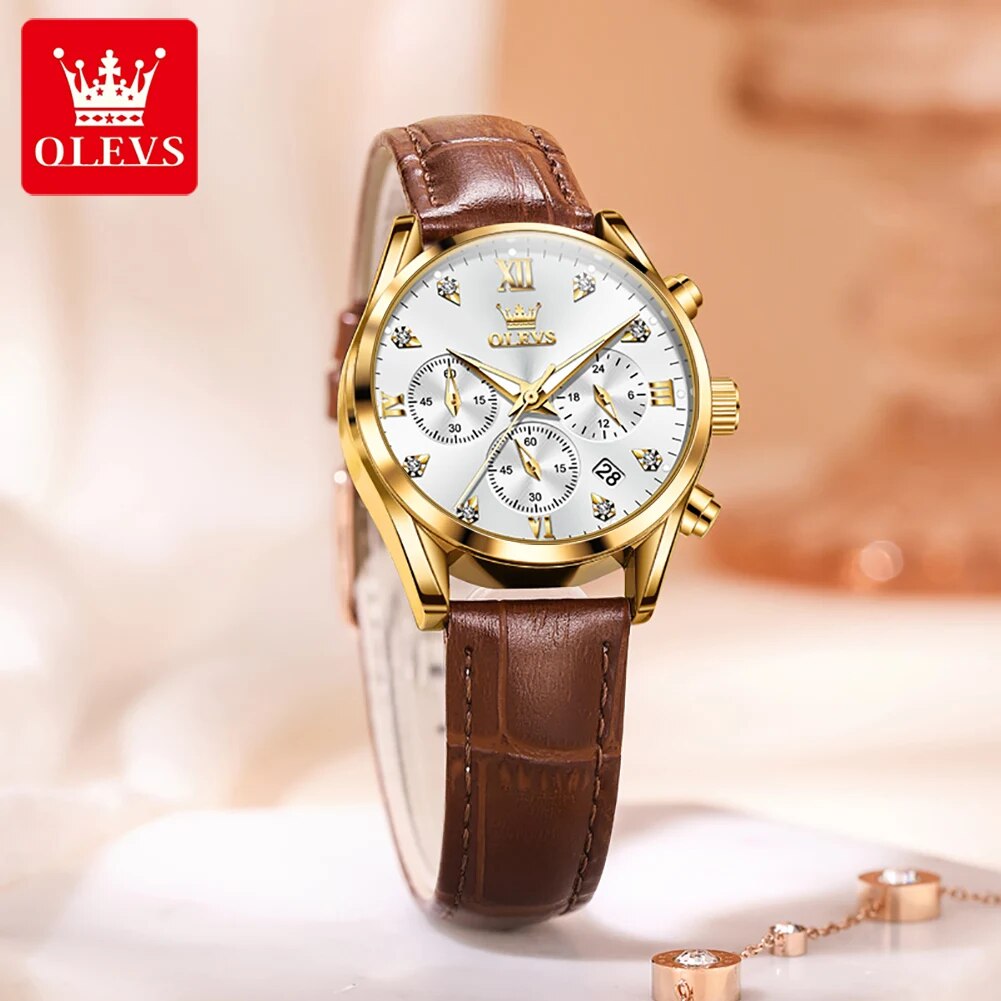 Olevs 5523 relógios femininos  - Luxury Watch Logo avaliação e preço