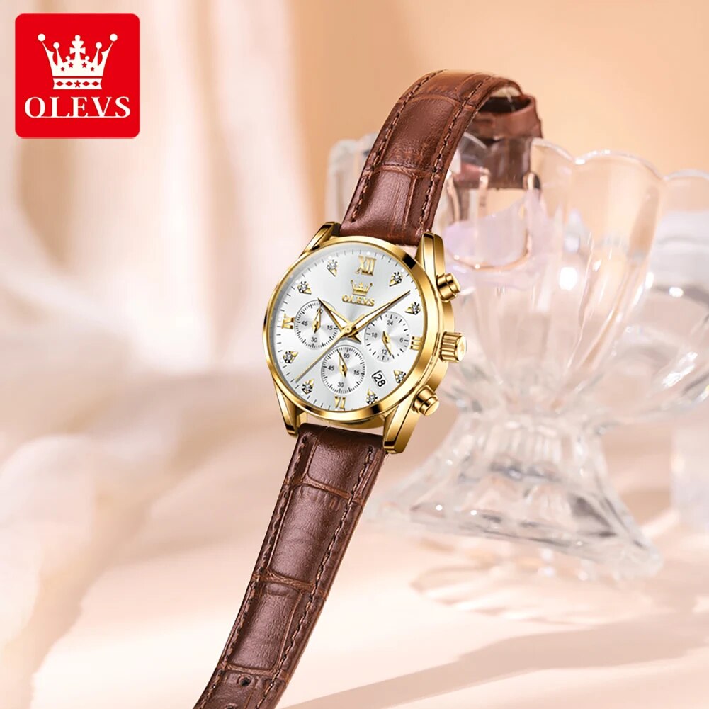 Olevs 5523 relógios femininos  - Luxury Watch Logo avaliação e preço