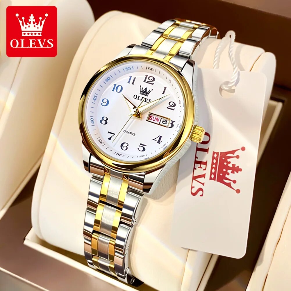 OLEVS 5567 Relógios Femininos  - Luxury Watch Logo avaliação e preço