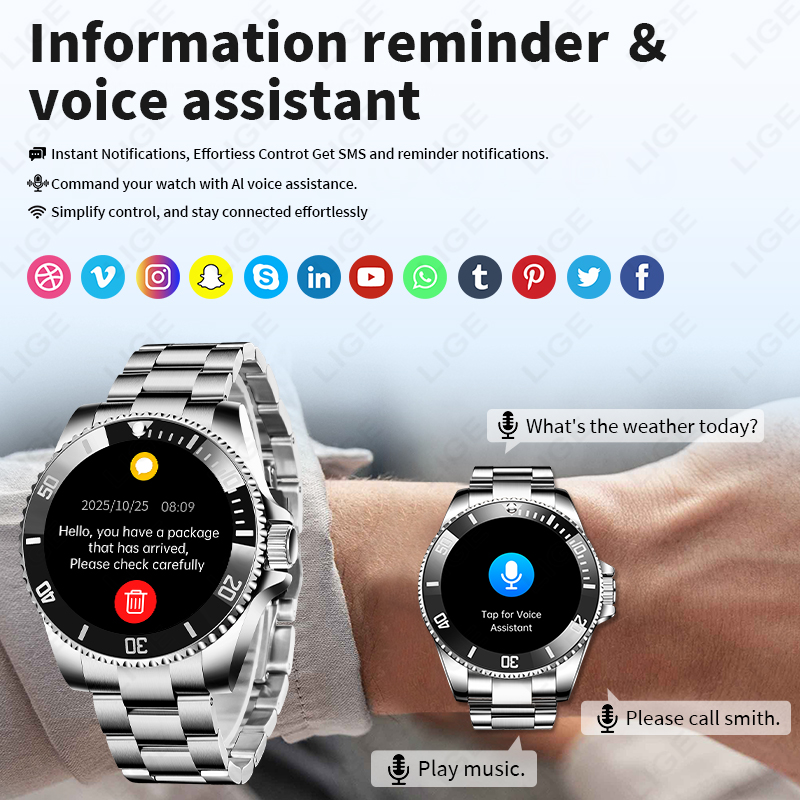 Relógio inteligente masculino  - Luxury Watch In The World avaliação e preço