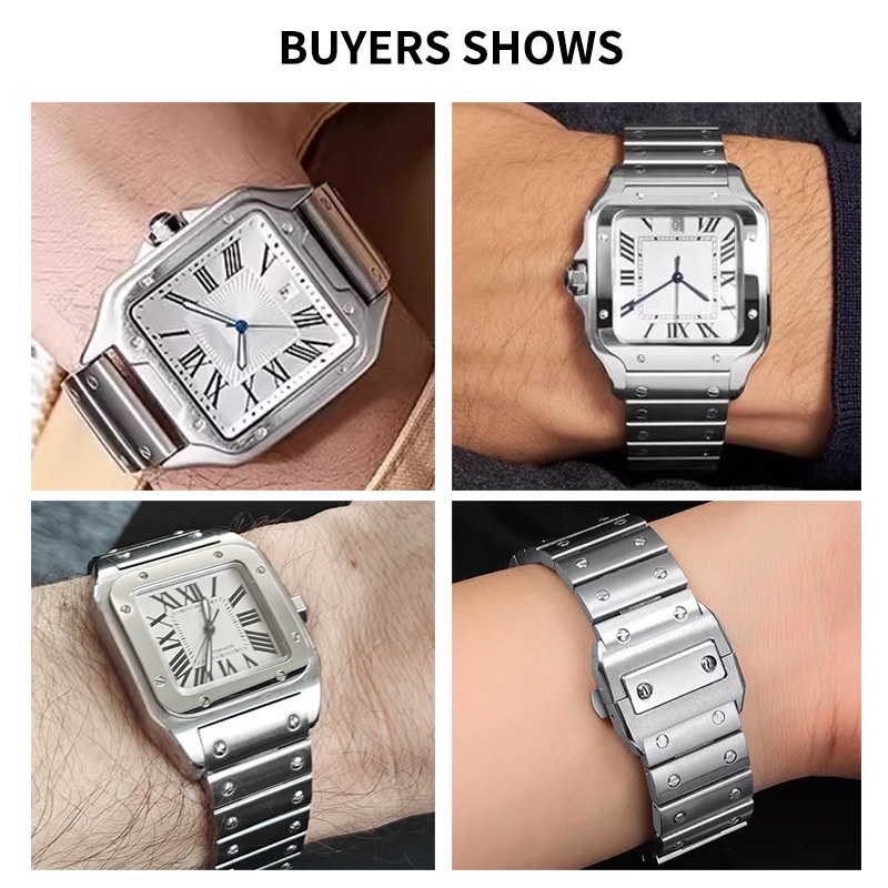 Pulseira de relógio de aço ino - Luxury Watch Cartier avaliação e preço
