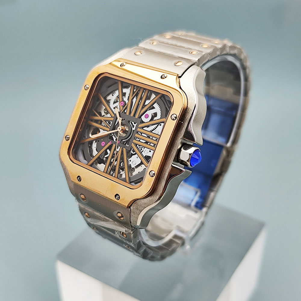 NH70 relógio masculino relógio - Cartier Watch Santos avaliação e preço