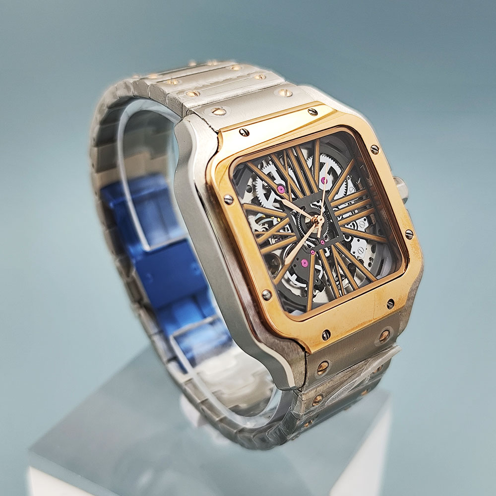 NH70 relógio masculino relógio - Cartier Watch Santos avaliação e preço