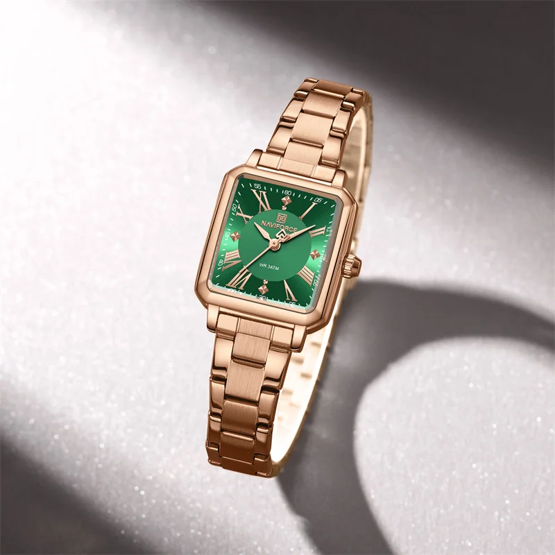 NAVIFORCE Novo Relógio Feminin - Luxury Watch Black avaliação e preço