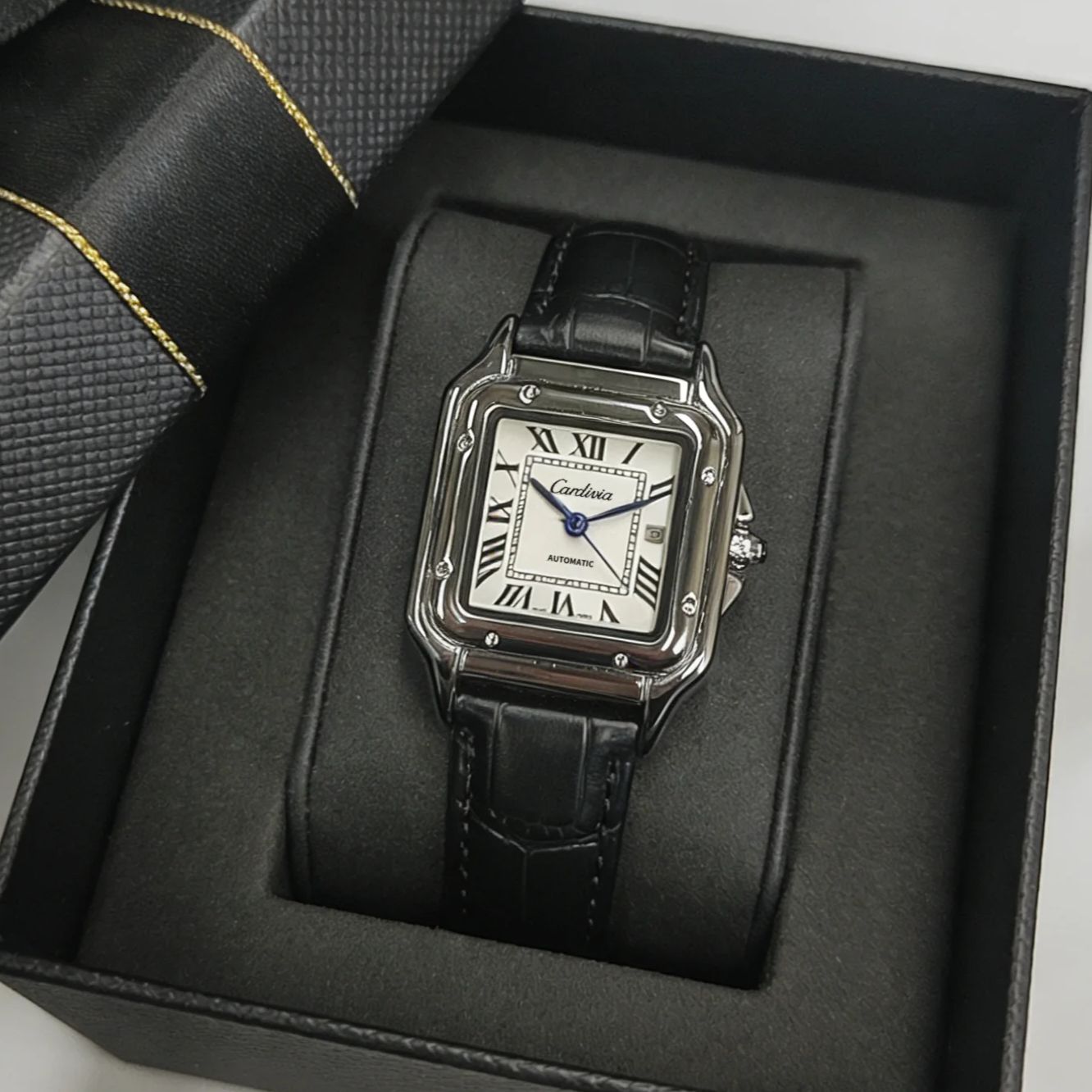 Relógio feminino retrô quadrad - Cartier Watch Santos avaliação e preço