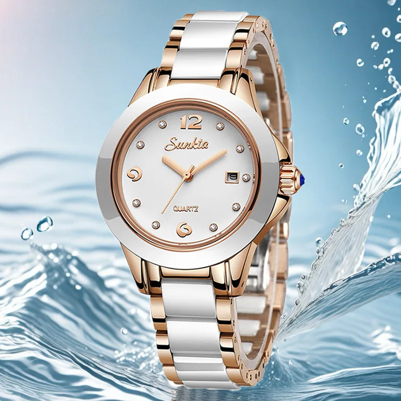 Sunkta moda casual quartzo mul - Luxury Women'S Watch avaliação e preço