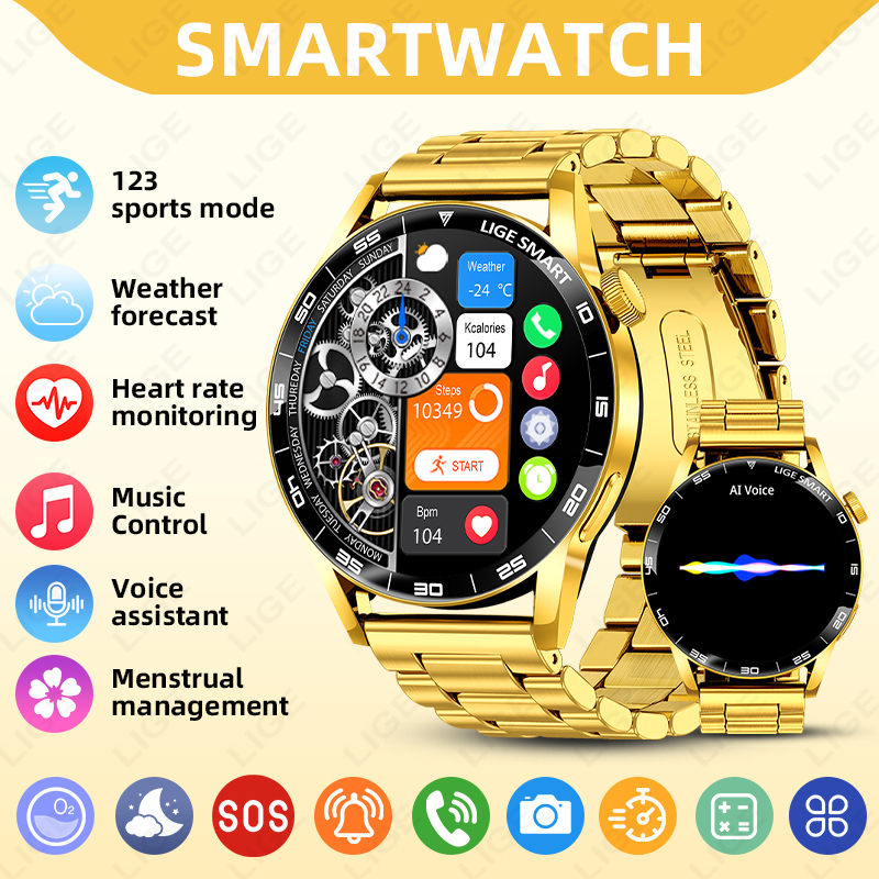 LIGE Luxo Relógio Inteligente  - Luxury Watch In The World avaliação e preço