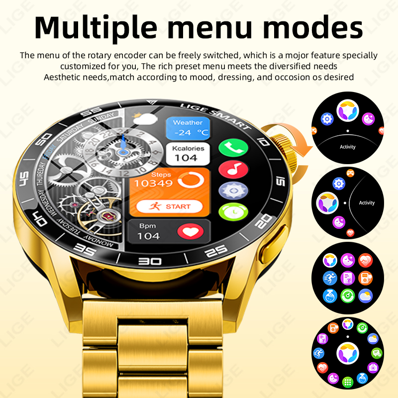 LIGE Luxo Relógio Inteligente  - Luxury Watch In The World avaliação e preço