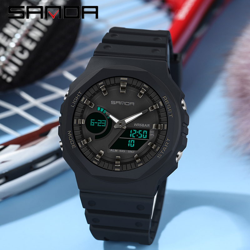 SANDA-Relógios de quartzo impe - Seiko Watch 5 Sports avaliação e preço