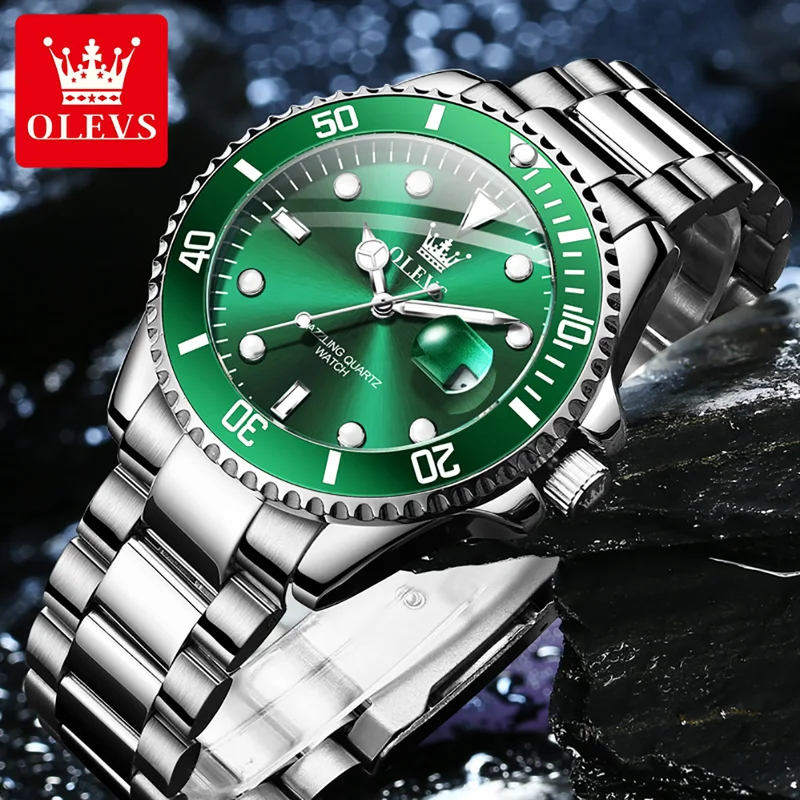 Olevs relógio de quartzo origi - Luxury Watch Maker avaliação e preço