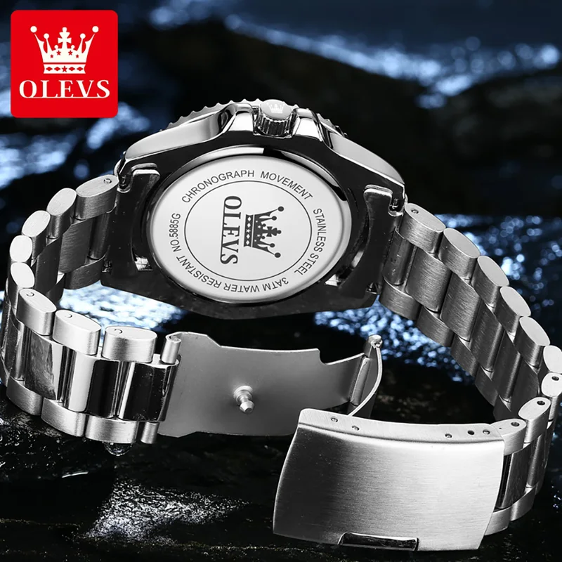 Olevs relógio de quartzo origi - Luxury Watch Maker avaliação e preço
