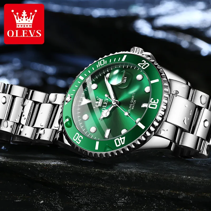 Olevs relógio de quartzo origi - Luxury Watch Maker avaliação e preço