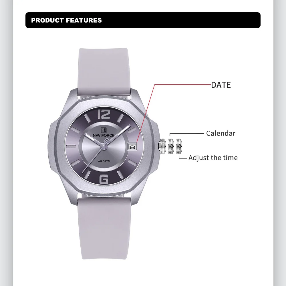 Naviforce 7107 relógio para mu - Luxury Watch Black avaliação e preço