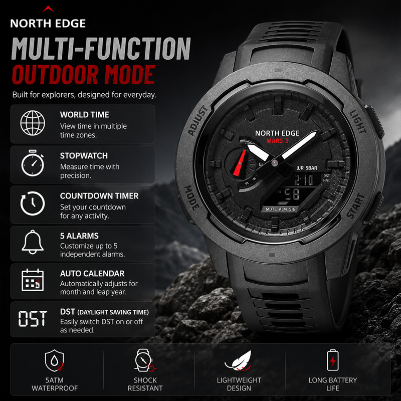 Relógio Digital Masculino NORT - Luxury Watch In The World avaliação e preço