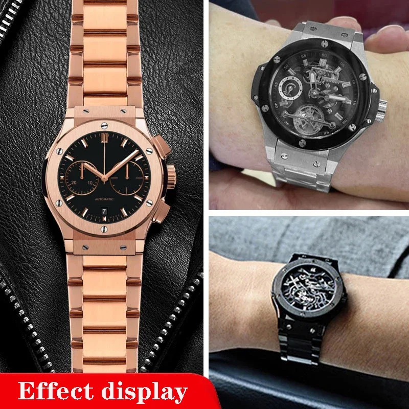 Pulseira de relógio de aço ino - Luxury Watch Hublot avaliação e preço