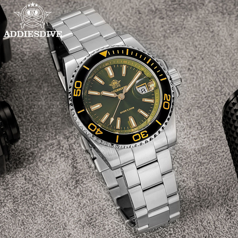 Addiesdive novo ad2510 relógio - Cloisonne Enamel Dial avaliação e preço