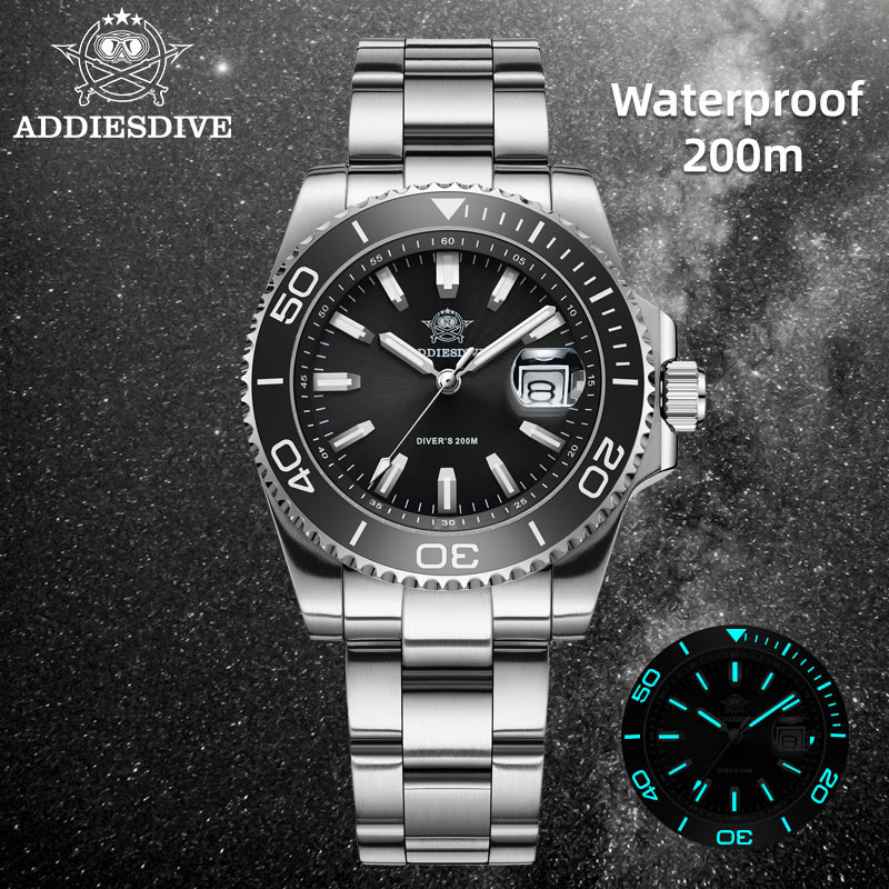 Addiesdive novo ad2510 relógio - Cloisonne Enamel Dial avaliação e preço