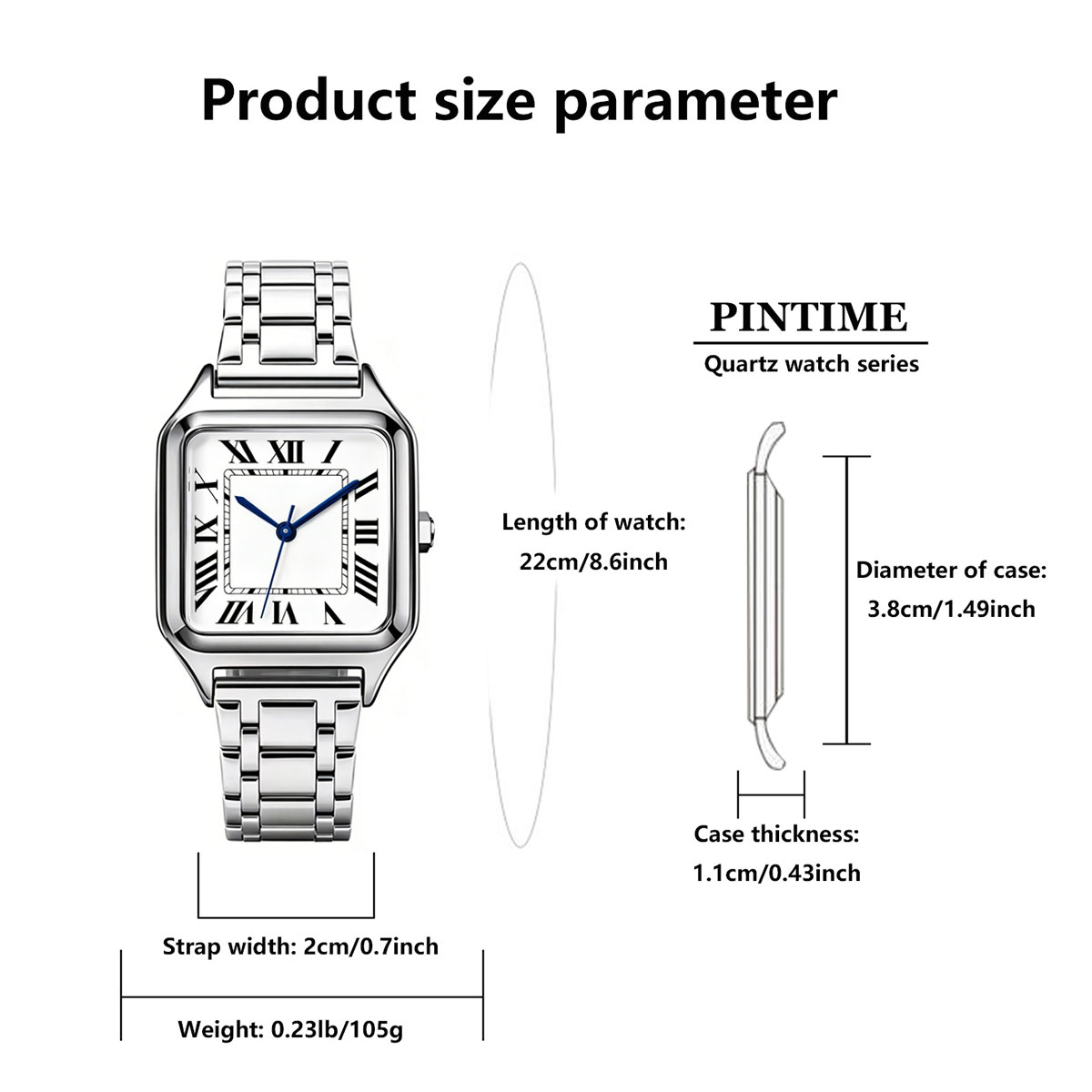 Relógio de Luxo Feminino Quadr - Cartier Watch Santos avaliação e preço