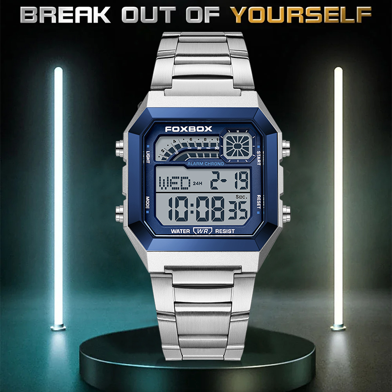 Relógio Digital de Luxo FOXBOX - Luxury Watch Display avaliação e preço