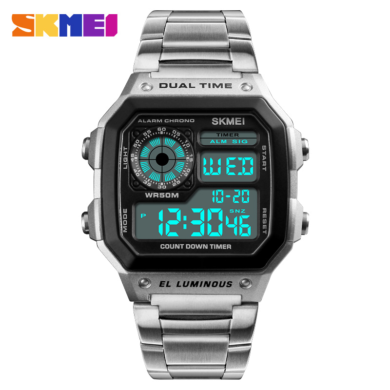 Skmei 1335 relógio digital par - Minute Repeater Watch avaliação e preço