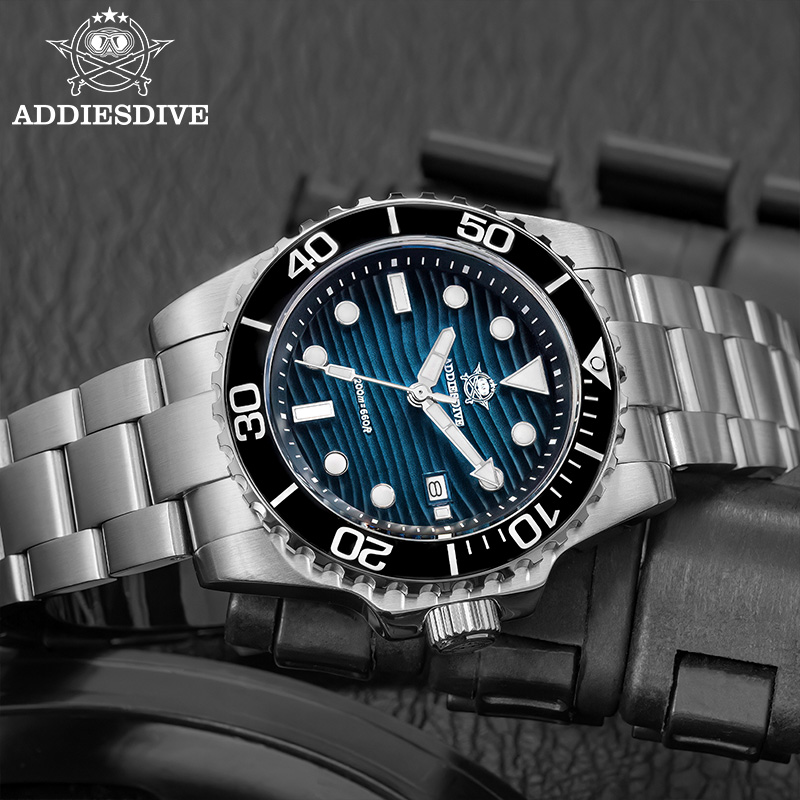 Addiesdive relógio de quartzo  - Luxury Watch Display avaliação e preço