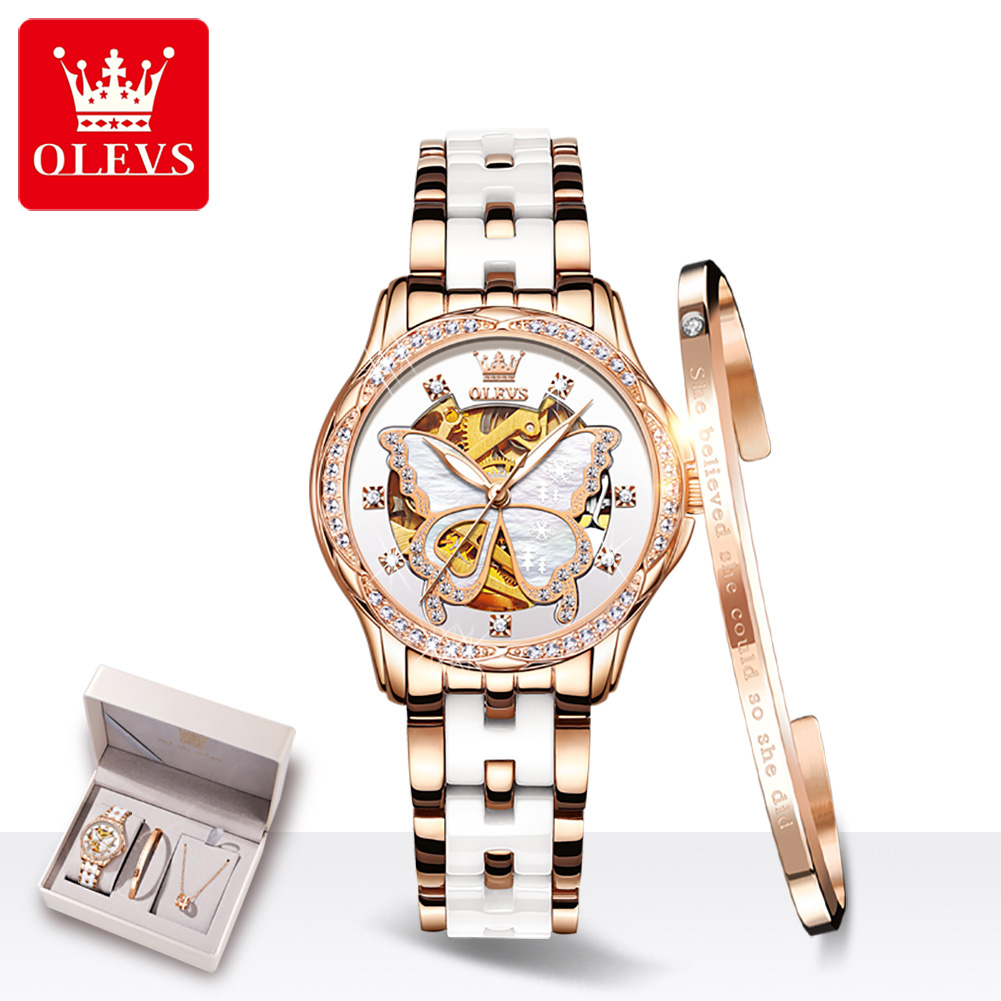 Olevs 6622 luxo feminino todo  - Luxury Watch Hd avaliação e preço