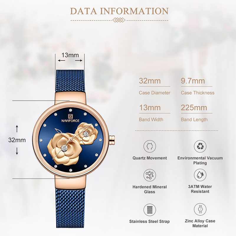 Naviforce conjunto de relógio  - Luxury Watch Black avaliação e preço
